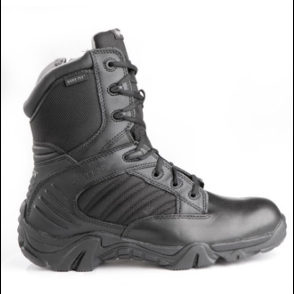 Black Bates boots size 9.